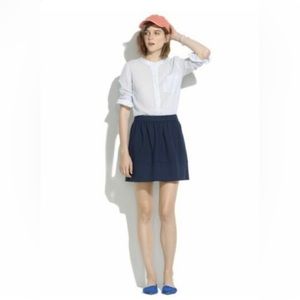 Madewell Size 2 Ponte Swivel Dark Blue Mini Skirt